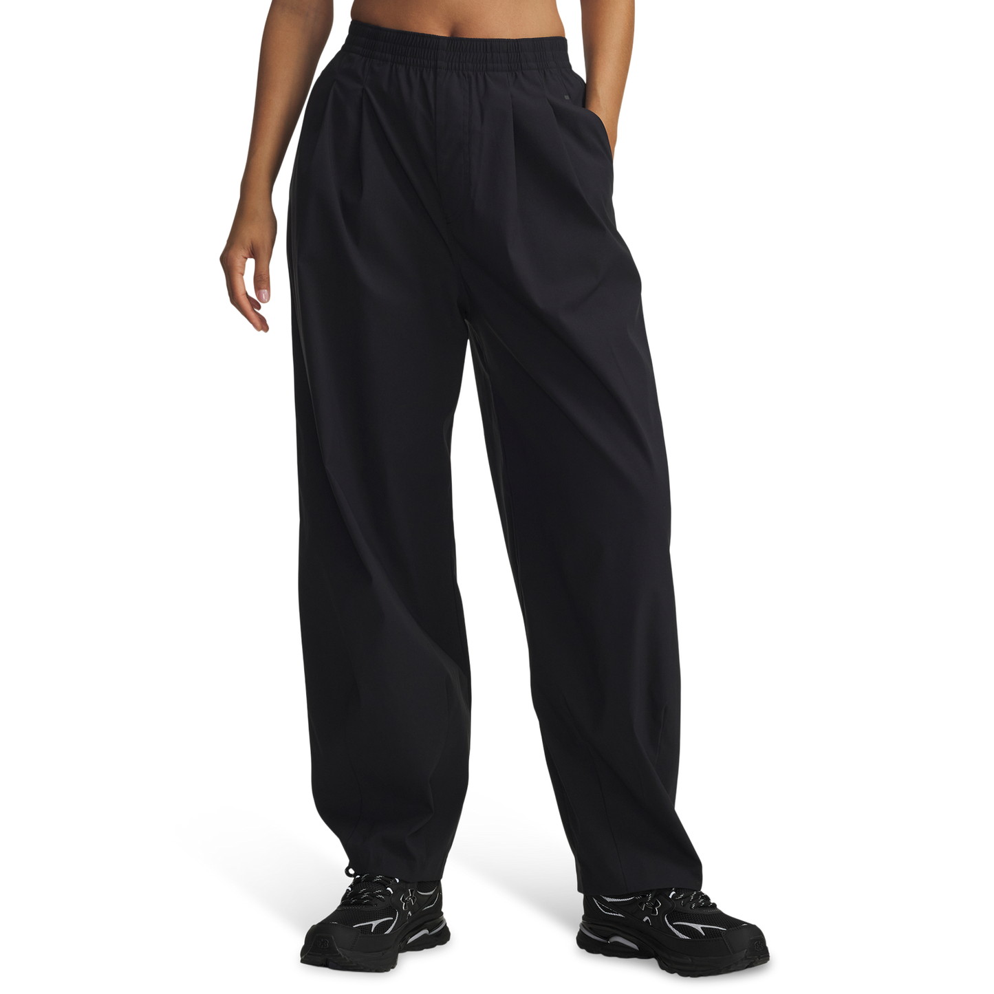 Under Armour Unstoppable Woven Pleat Pant - Women's - Black/Black