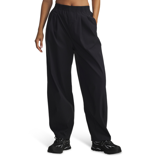 Under Armour Unstoppable Woven Pleat Pant - Women's - Black/Black
