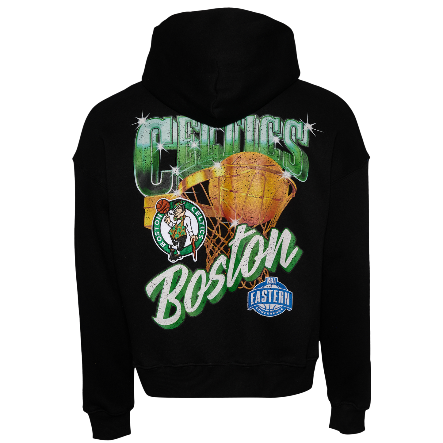Pro Standard Celtics Gold Hoops Pro Full-Zip Hoodie - Men's - Black/Multi