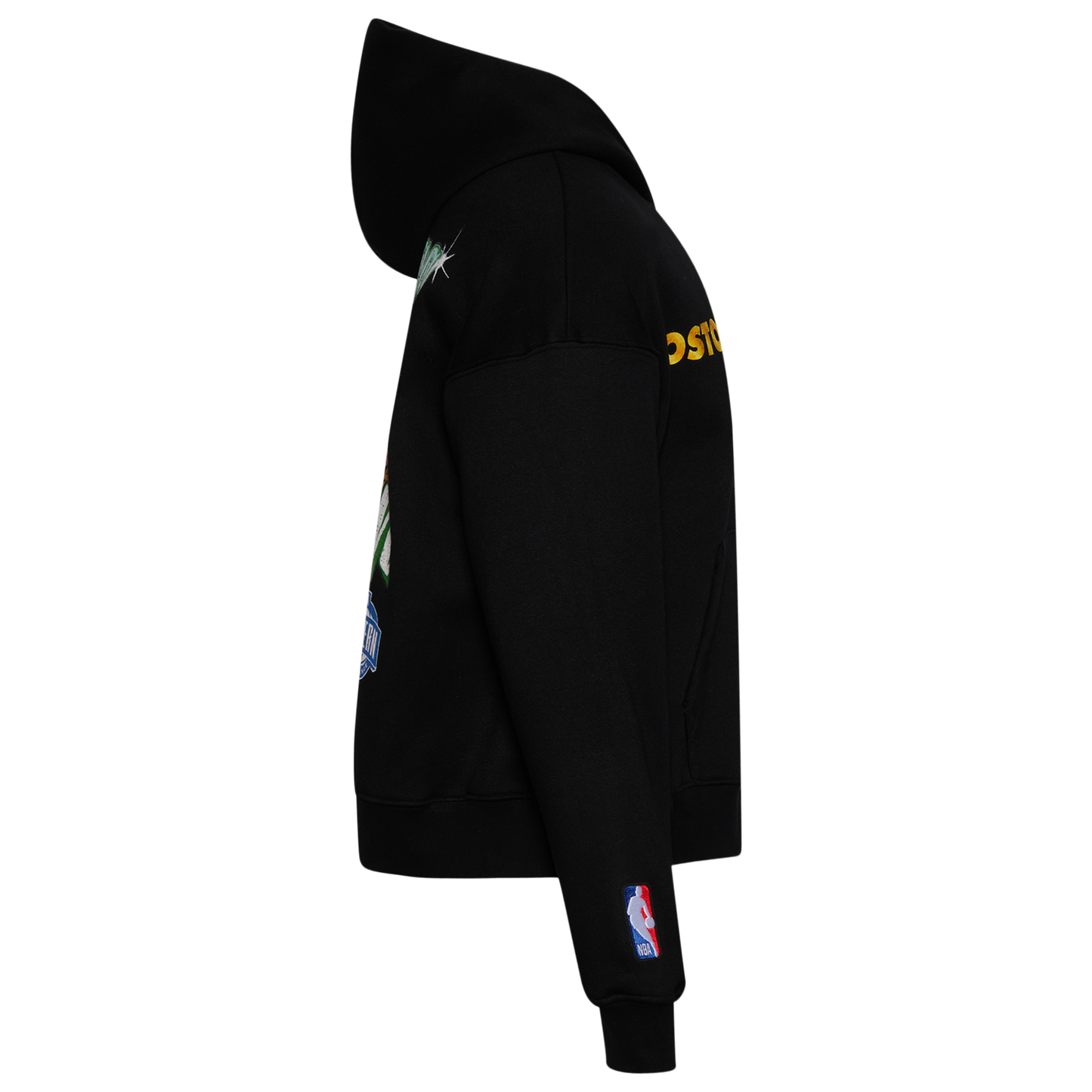 Pro Standard Celtics Gold Hoops Pro Full-Zip Hoodie - Men's - Black/Multi