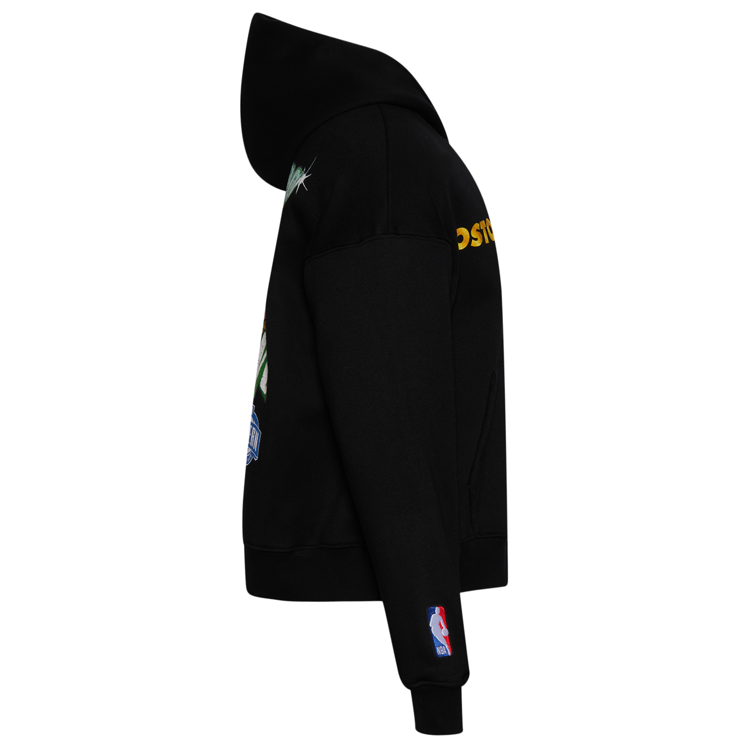 Pro Standard Celtics Gold Hoops Pro Full-Zip Hoodie - Men's - Black/Multi