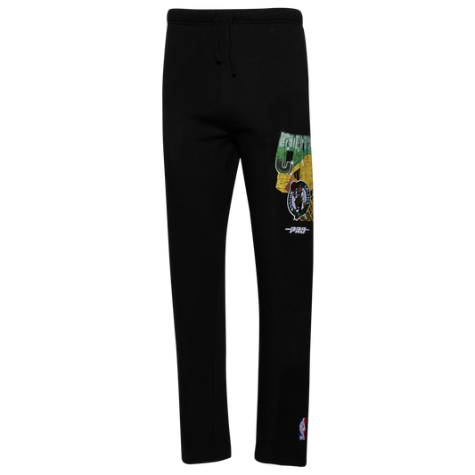 Pro Standard Celtics Gold Hoops Straight Leg Sweatpants - Men's - Multi/Black
