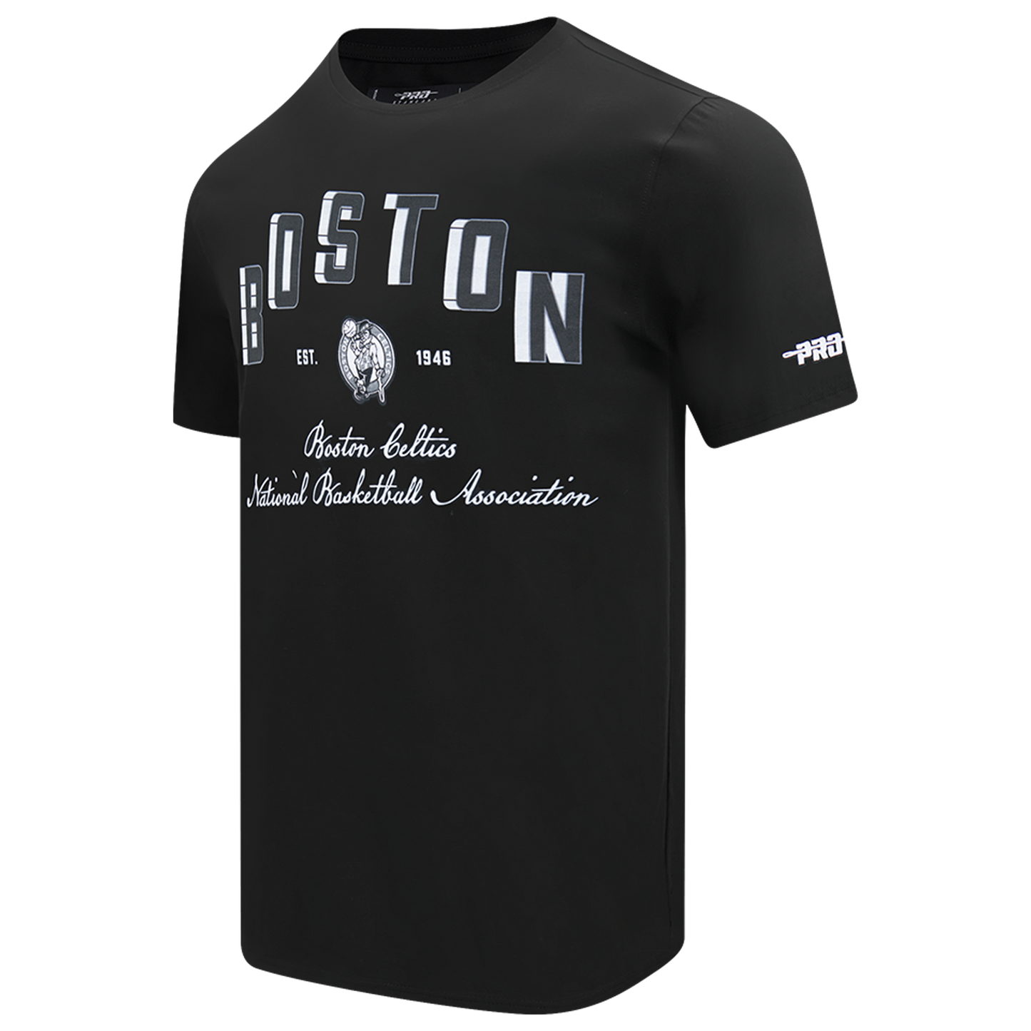 Pro Standard Boston Celtics Black Cat S/S Flex T-Shirt - Men's - Black/Black