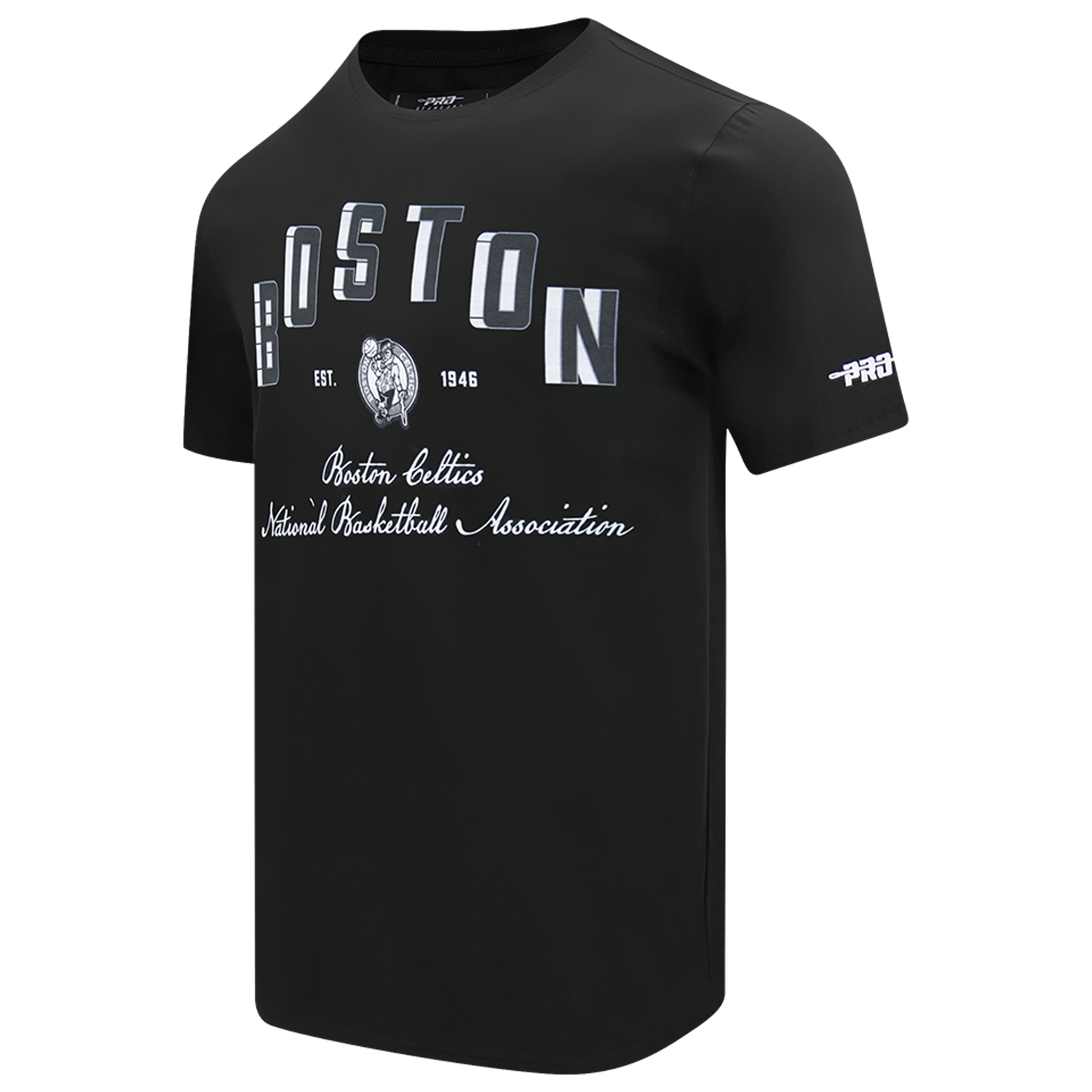 Pro Standard Boston Celtics Black Cat S/S Flex T-Shirt - Men's - Black/Black