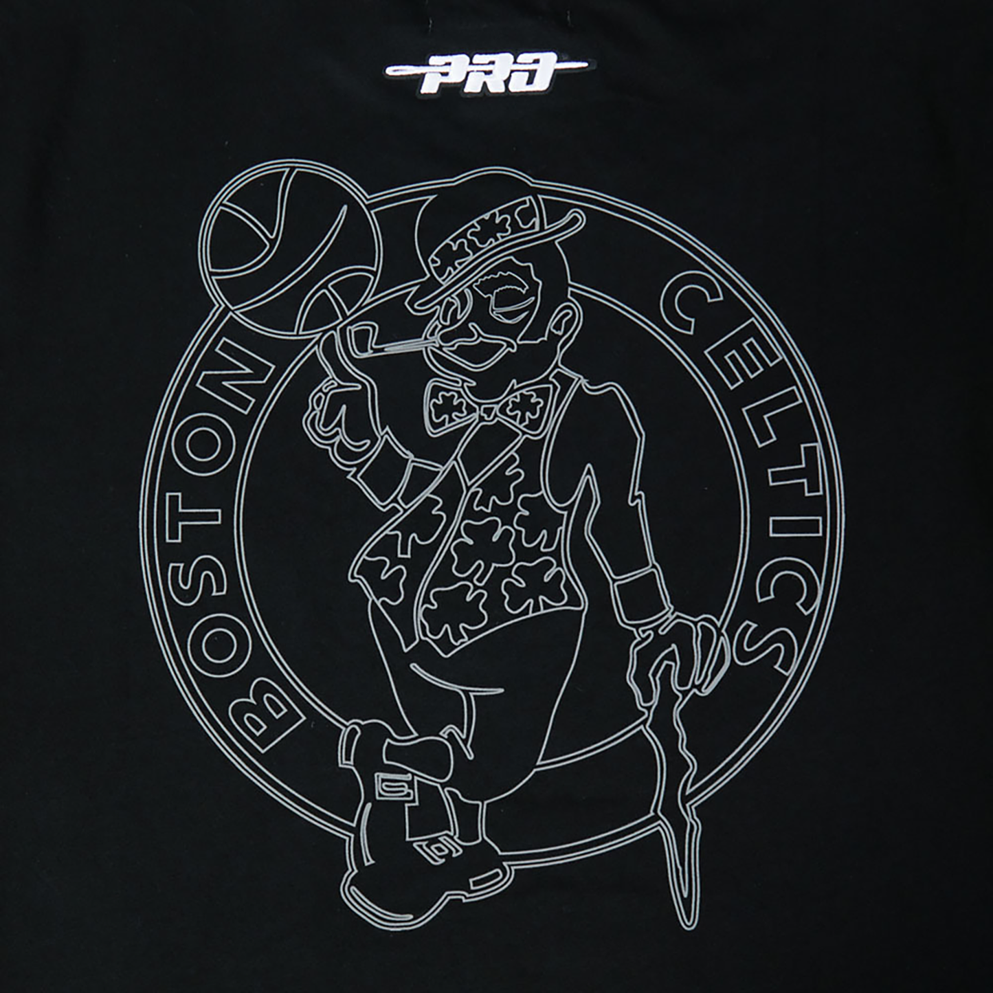 Pro Standard Boston Celtics Black Cat S/S Flex T-Shirt - Men's - Black/Black