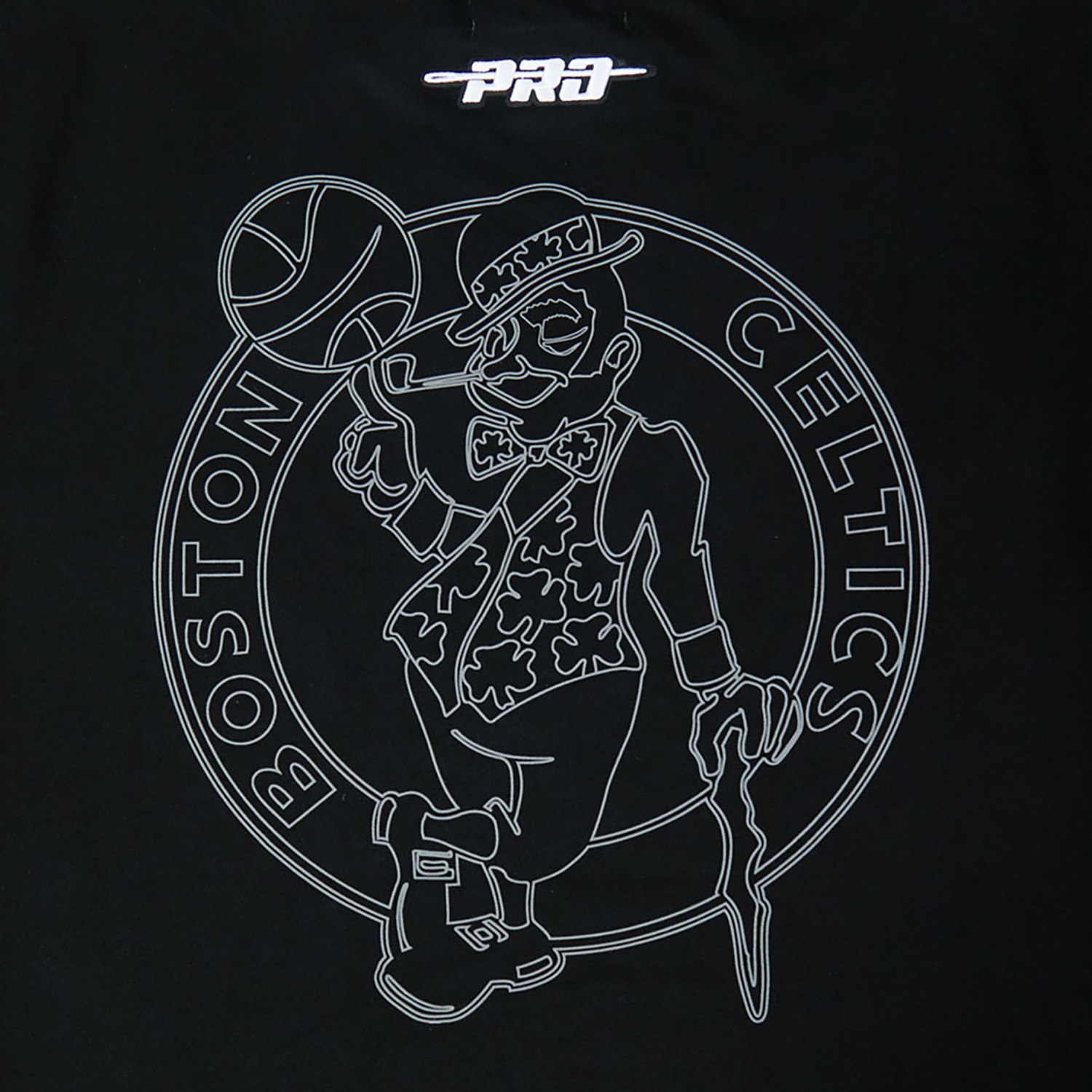 Pro Standard Boston Celtics Black Cat S/S Flex T-Shirt - Men's - Black/Black