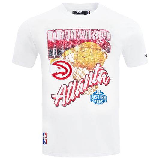 Pro Standard Hawks Gold Hoops Short Sleeve Flex T-Shirt - Men's - White/Multi