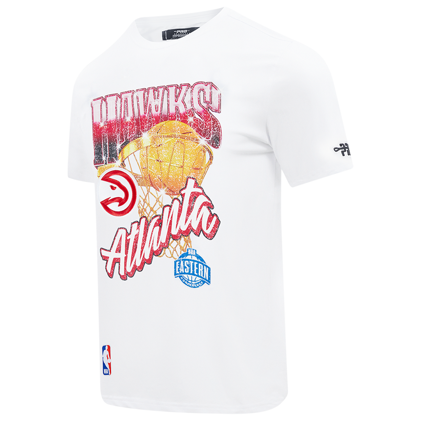 Pro Standard Hawks Gold Hoops Short Sleeve Flex T-Shirt - Men's - White/Multi