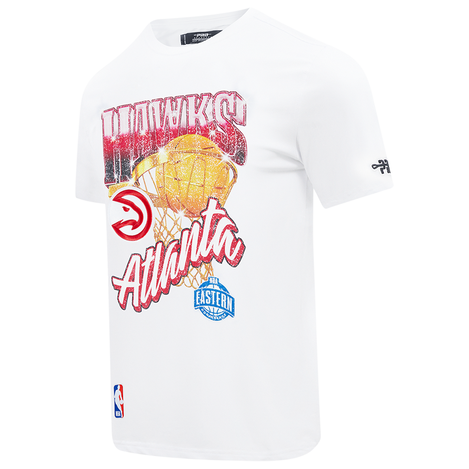 Pro Standard Hawks Gold Hoops Short Sleeve Flex T-Shirt - Men's - White/Multi