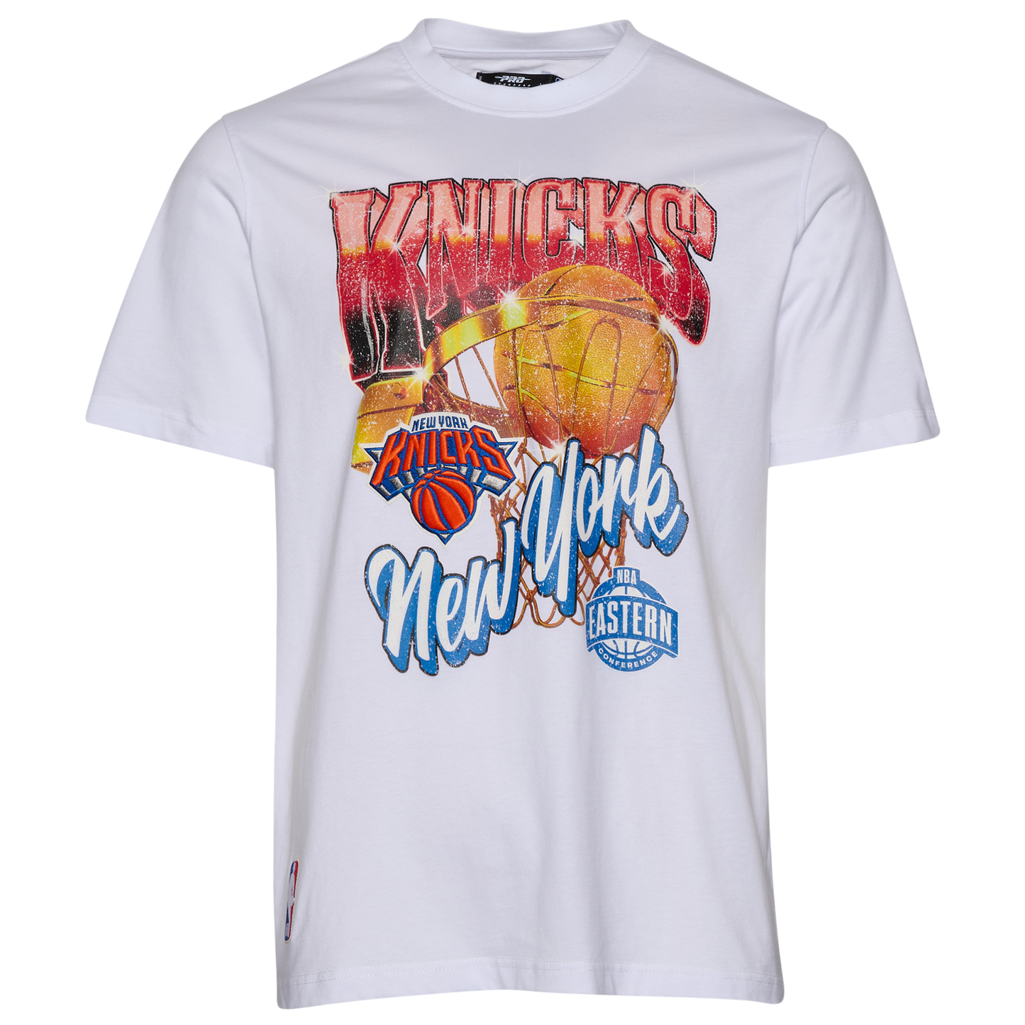 Pro Standard Knicks Gold Hoops Short Sleeve Flex T-Shirt - Men's - Multi/White