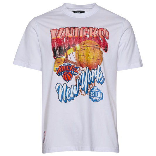 Pro Standard Knicks Gold Hoops Short Sleeve Flex T-Shirt - Men's - Multi/White