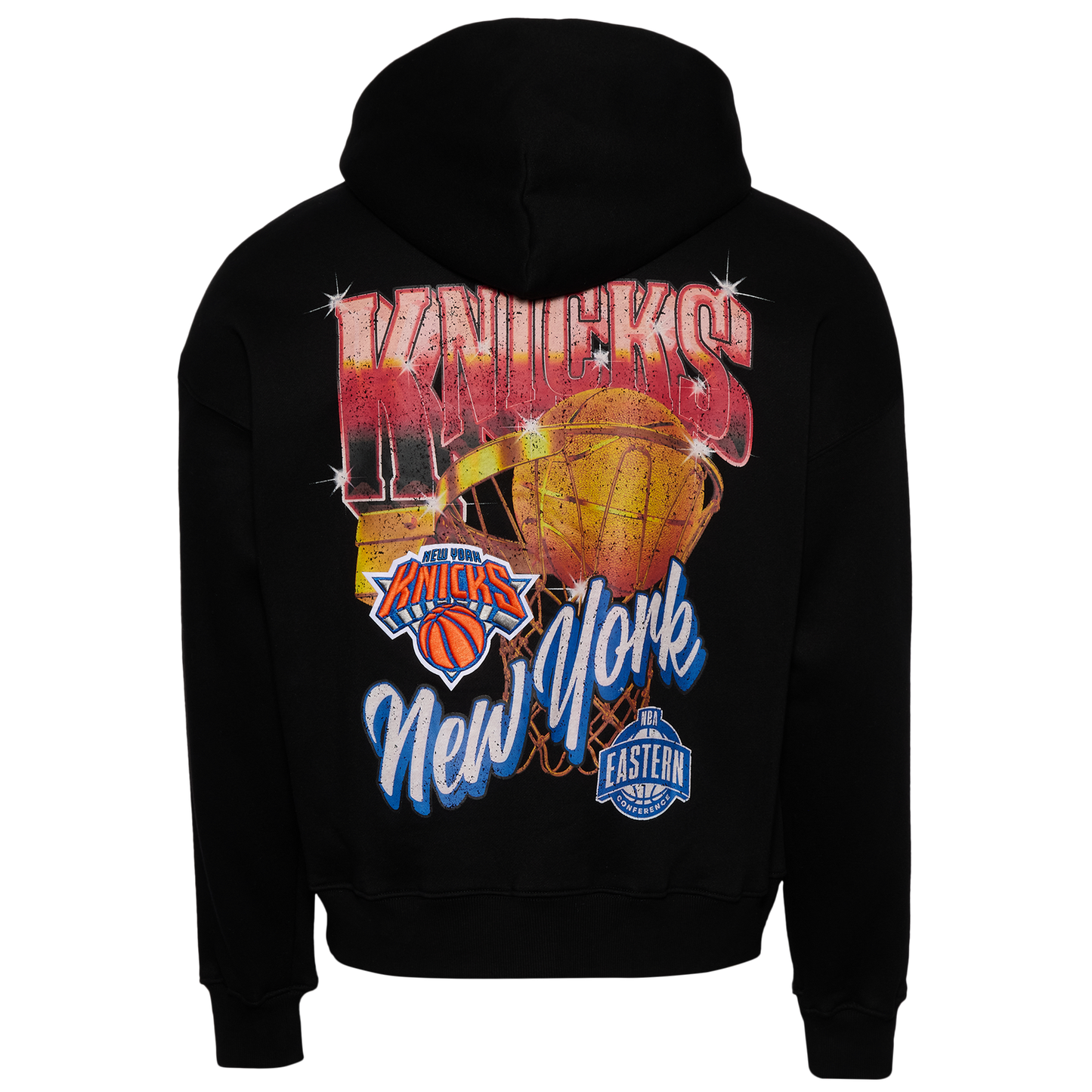Pro Standard Knicks Gold Hoops Pro Full-Zip Hoodie - Men's - Black/Multi