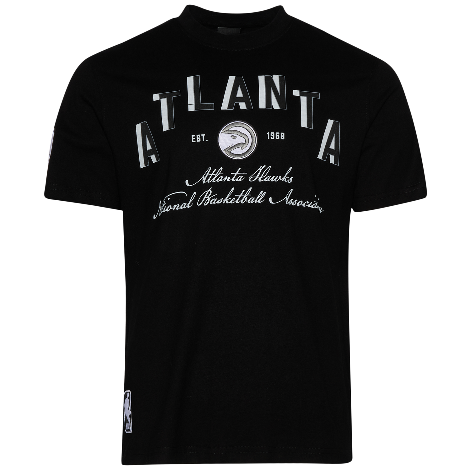 Pro Standard Atlanta Hawks Black Cat S/S Flex T-Shirt - Men's - Black/Black