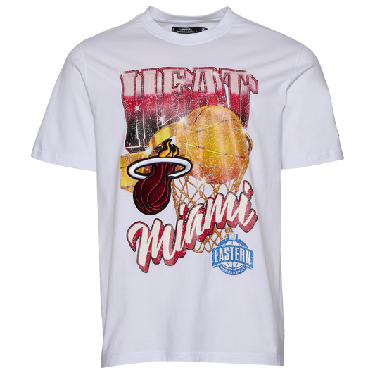 Pro Standard Heat Gold Hoops Short Sleeve Flex T-Shirt - Men's - White/Multi