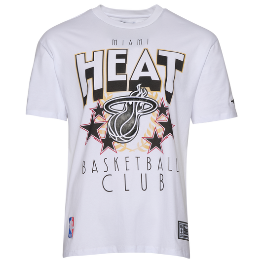 Pro Standard Miami Heat Empire Pro Drop Shoulder T-Shirt - Men's - White/Multi