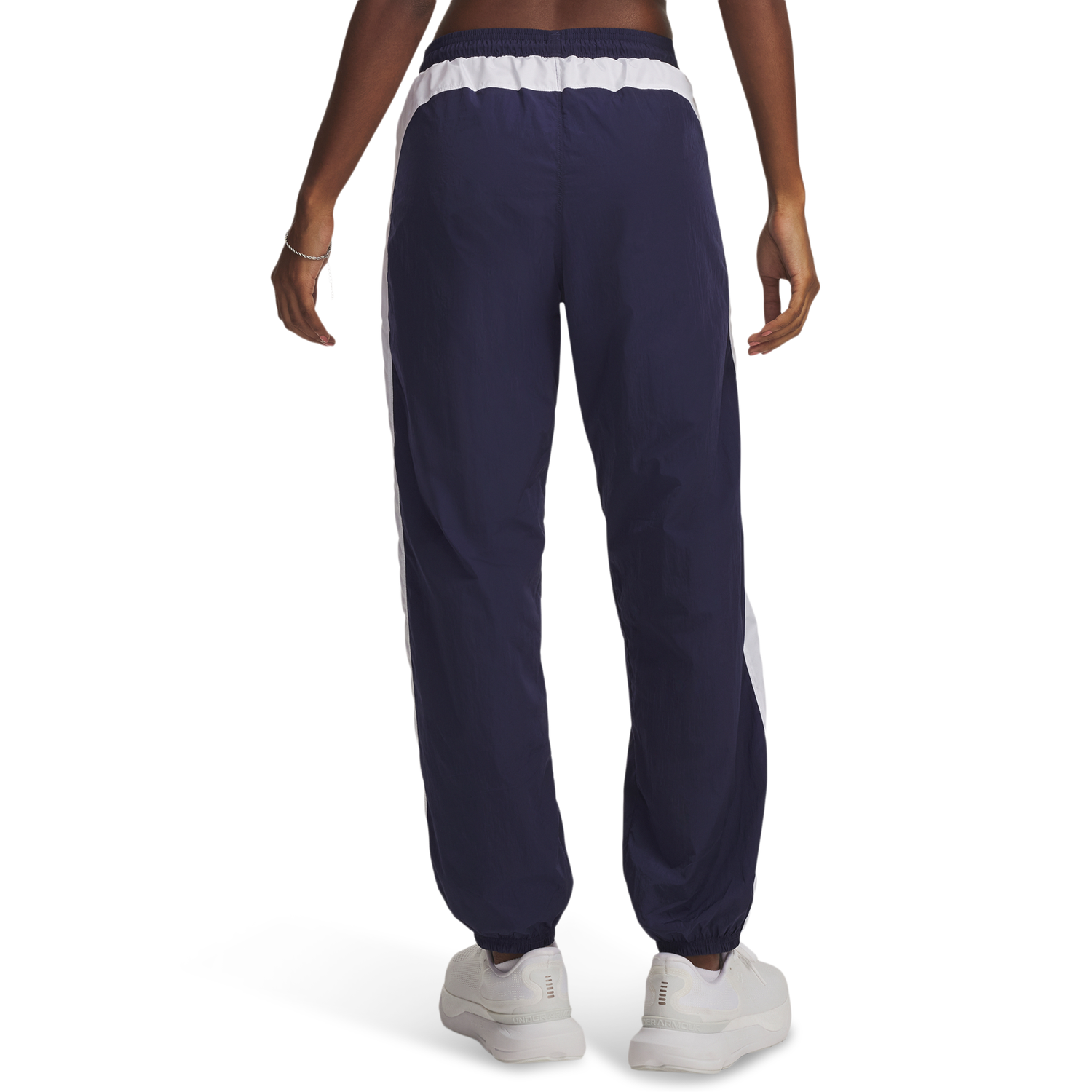 Under Armour Icon Crinkle Pant - Women's - Washed Navy/White/Blue Atlantis