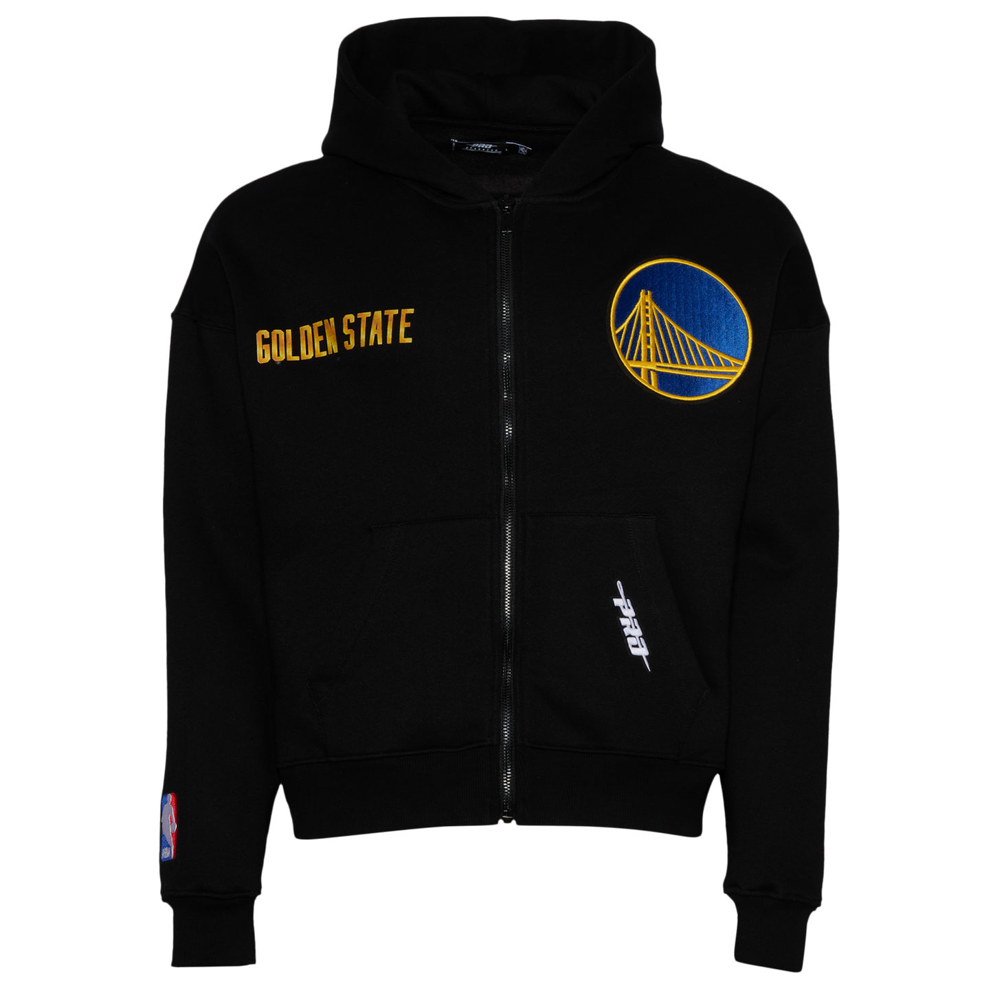 Pro Standard Warriors Gold Hoops Pro Full-Zip Hoodie - Men's - Multi/Black