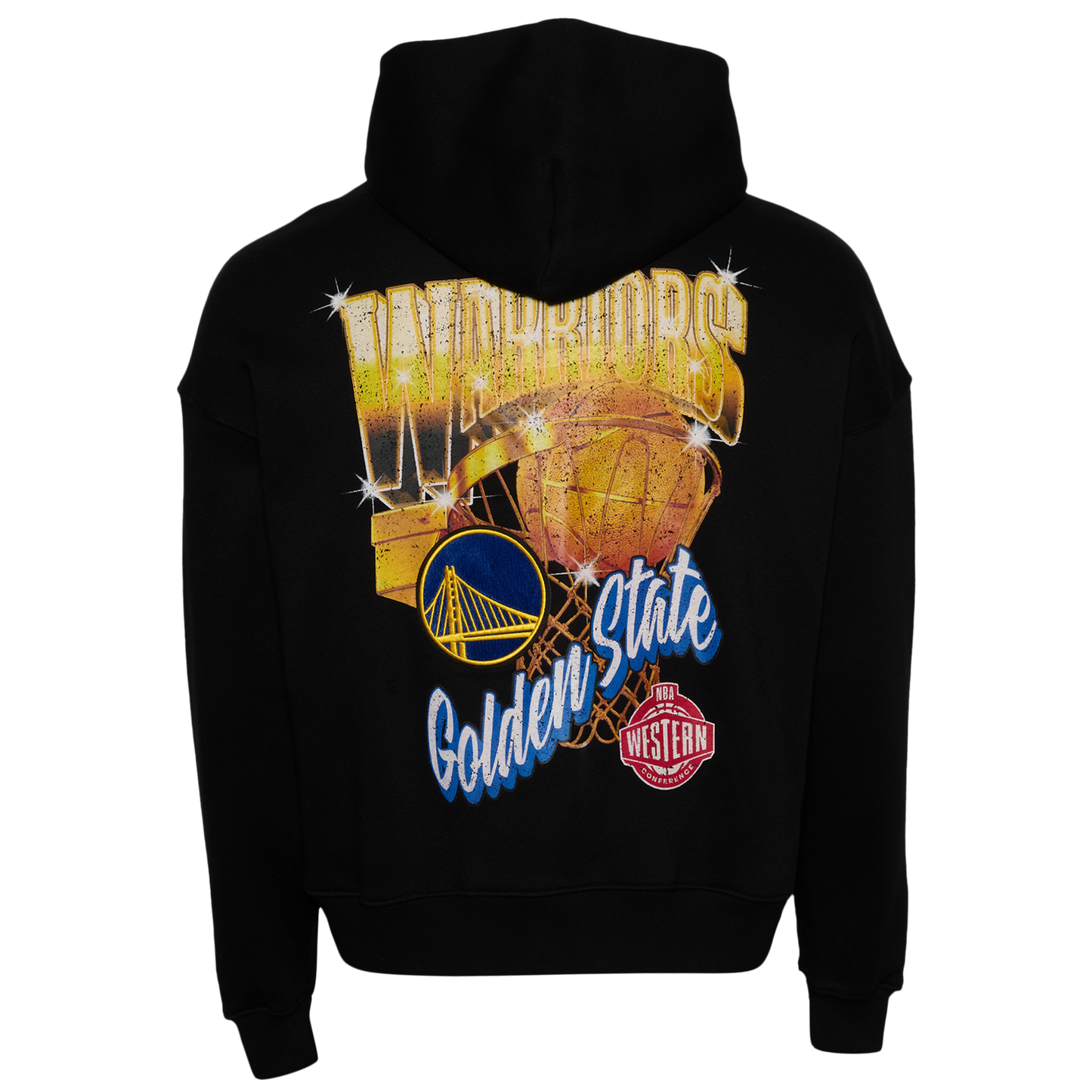 Pro Standard Warriors Gold Hoops Pro Full-Zip Hoodie - Men's - Multi/Black