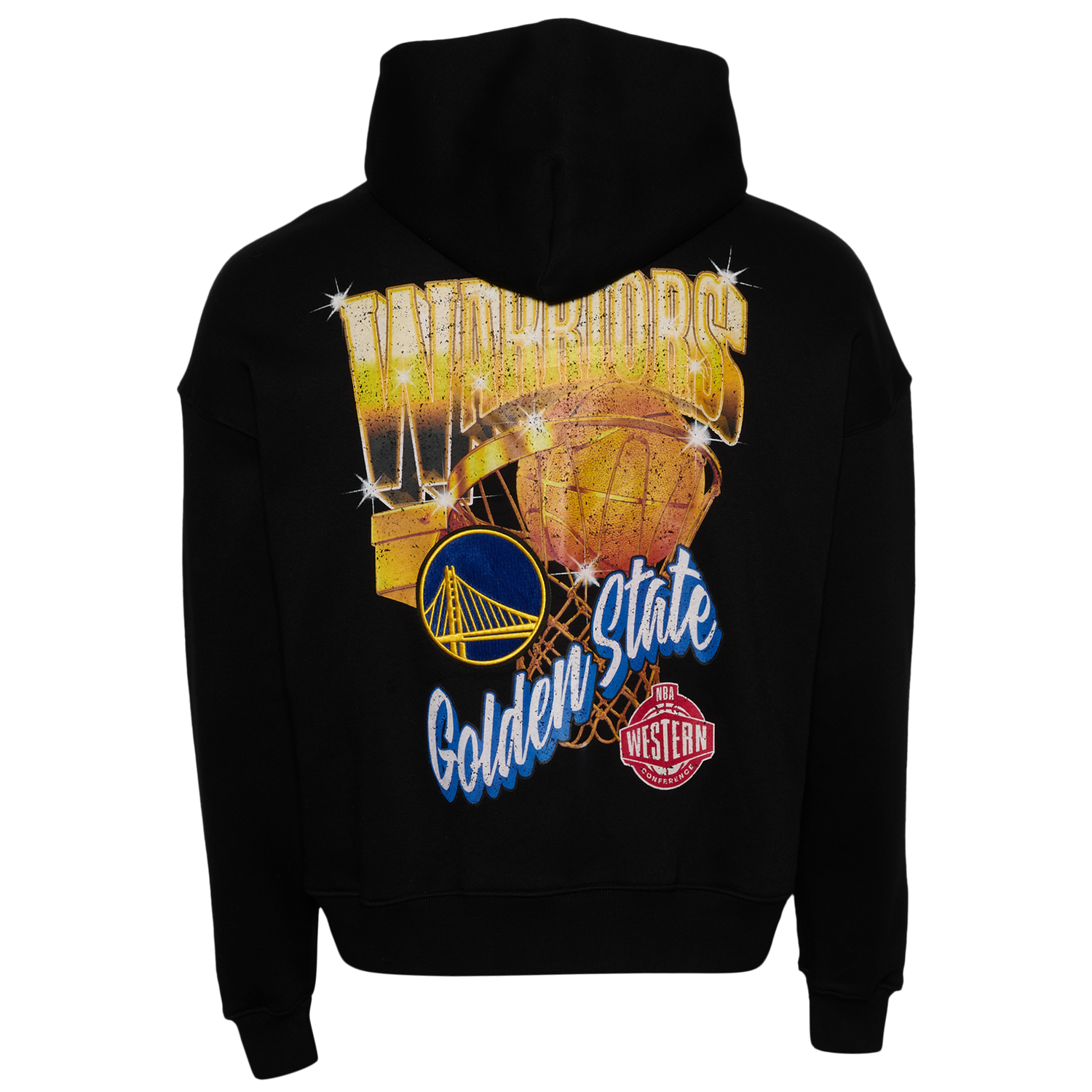 Pro Standard Warriors Gold Hoops Pro Full-Zip Hoodie - Men's - Multi/Black