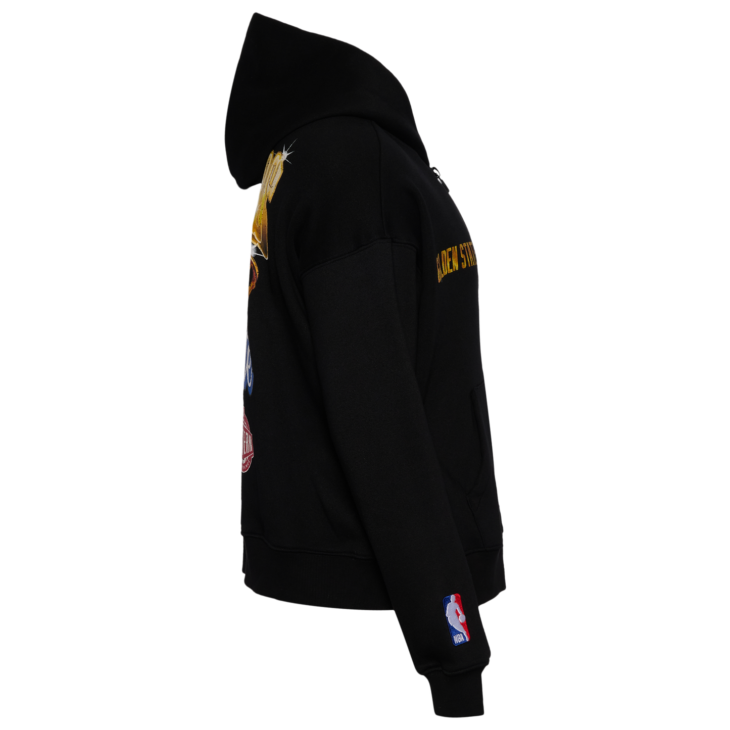Pro Standard Warriors Gold Hoops Pro Full-Zip Hoodie - Men's - Multi/Black