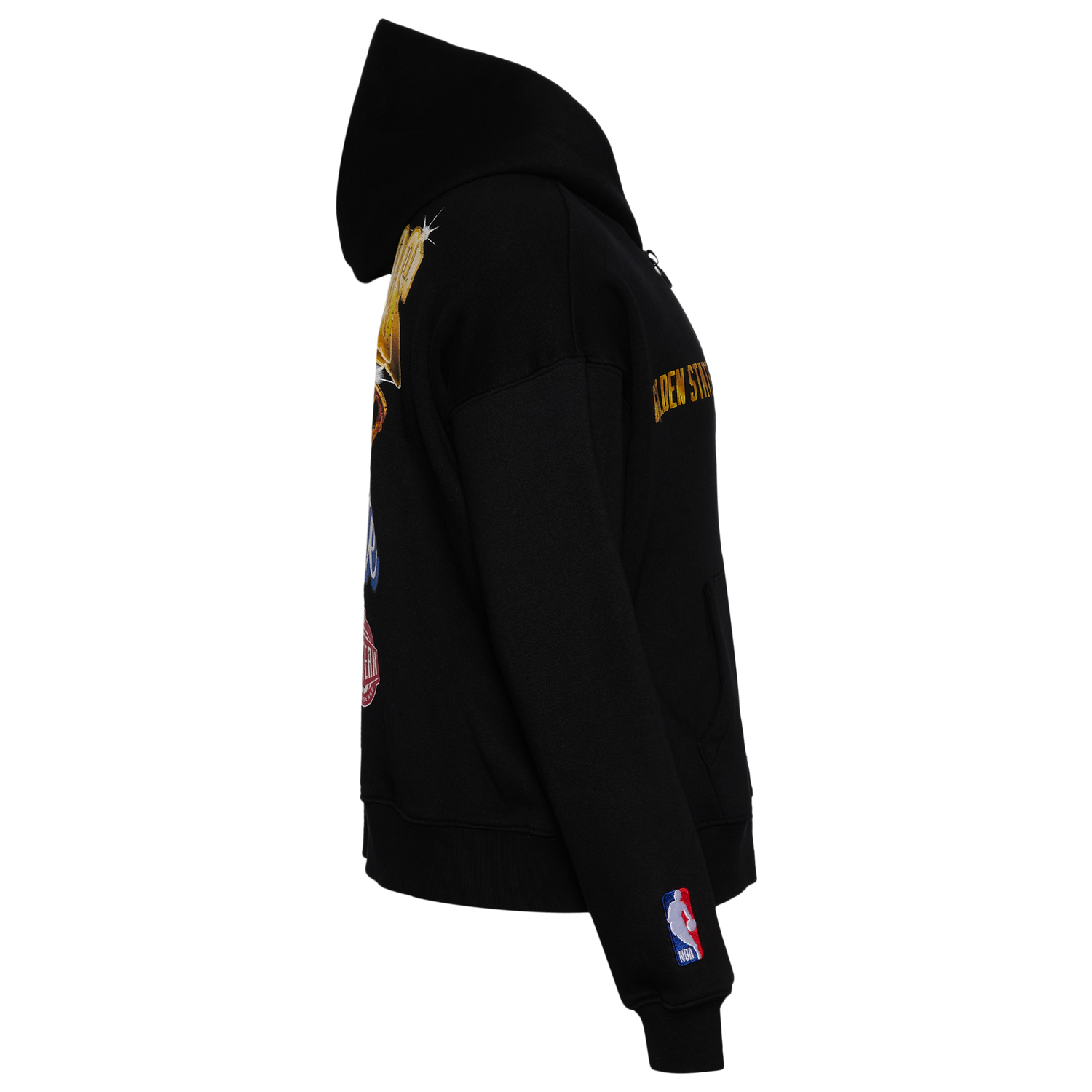 Pro Standard Warriors Gold Hoops Pro Full-Zip Hoodie - Men's - Multi/Black