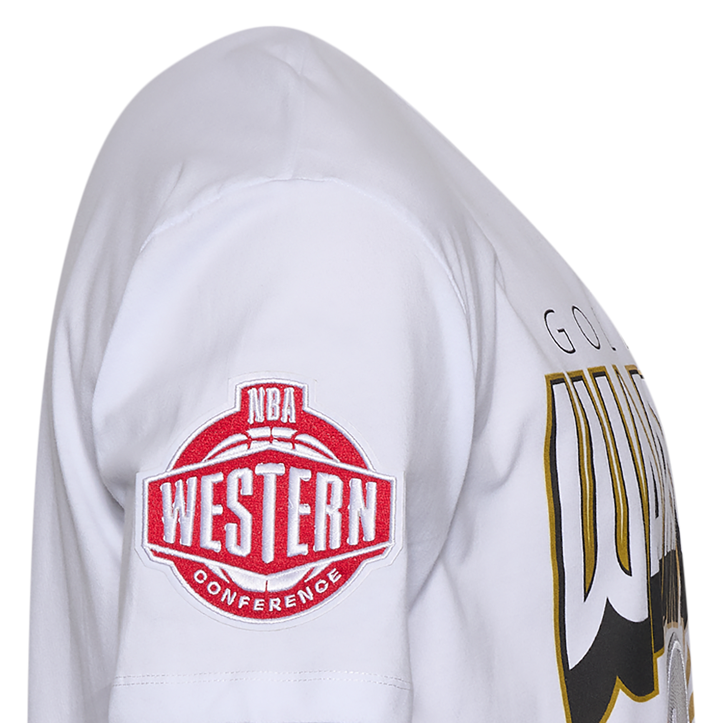 Pro Standard GSW Empire Pro Drop Shoulder T-Shirt - Men's - White/Multi
