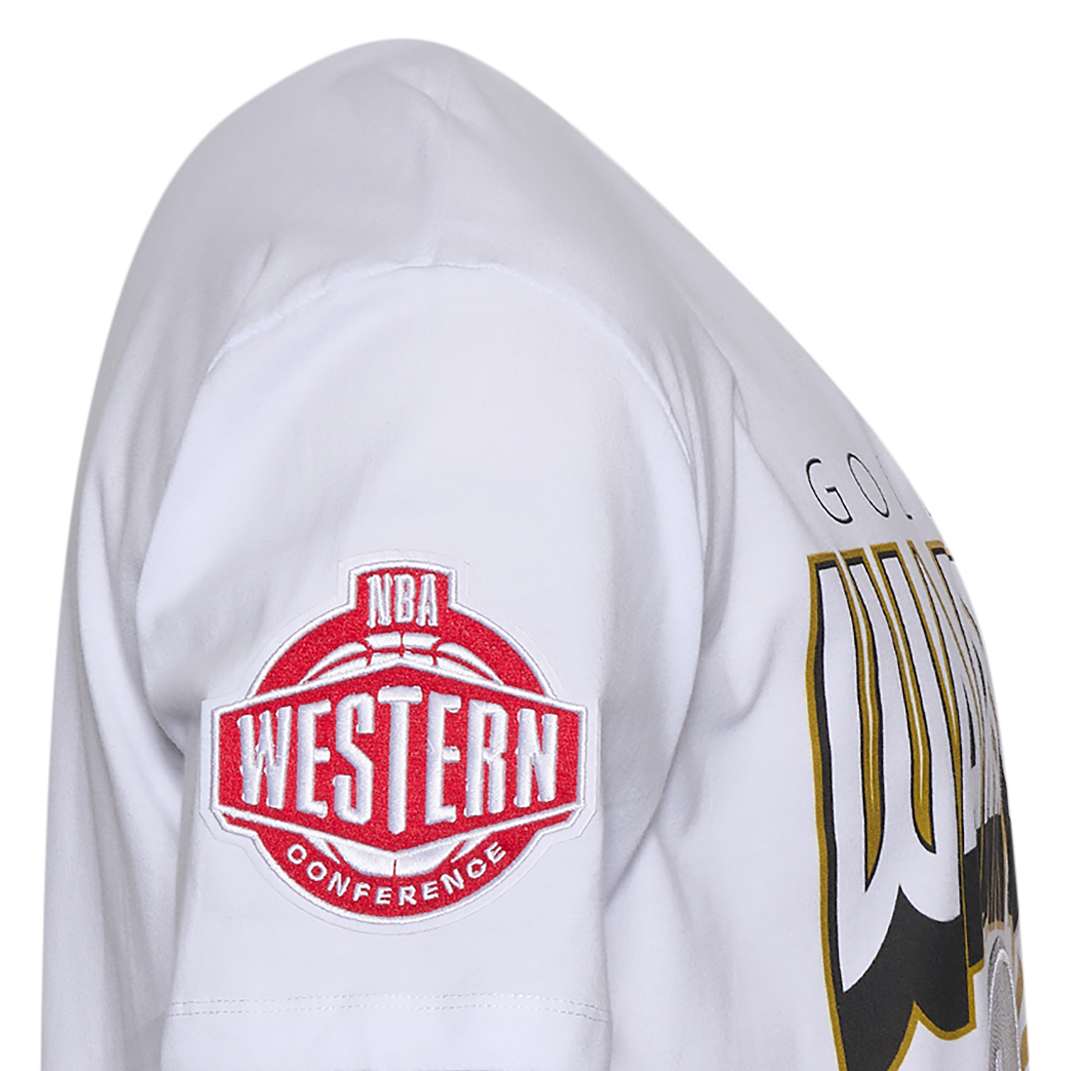 Pro Standard GSW Empire Pro Drop Shoulder T-Shirt - Men's - White/Multi