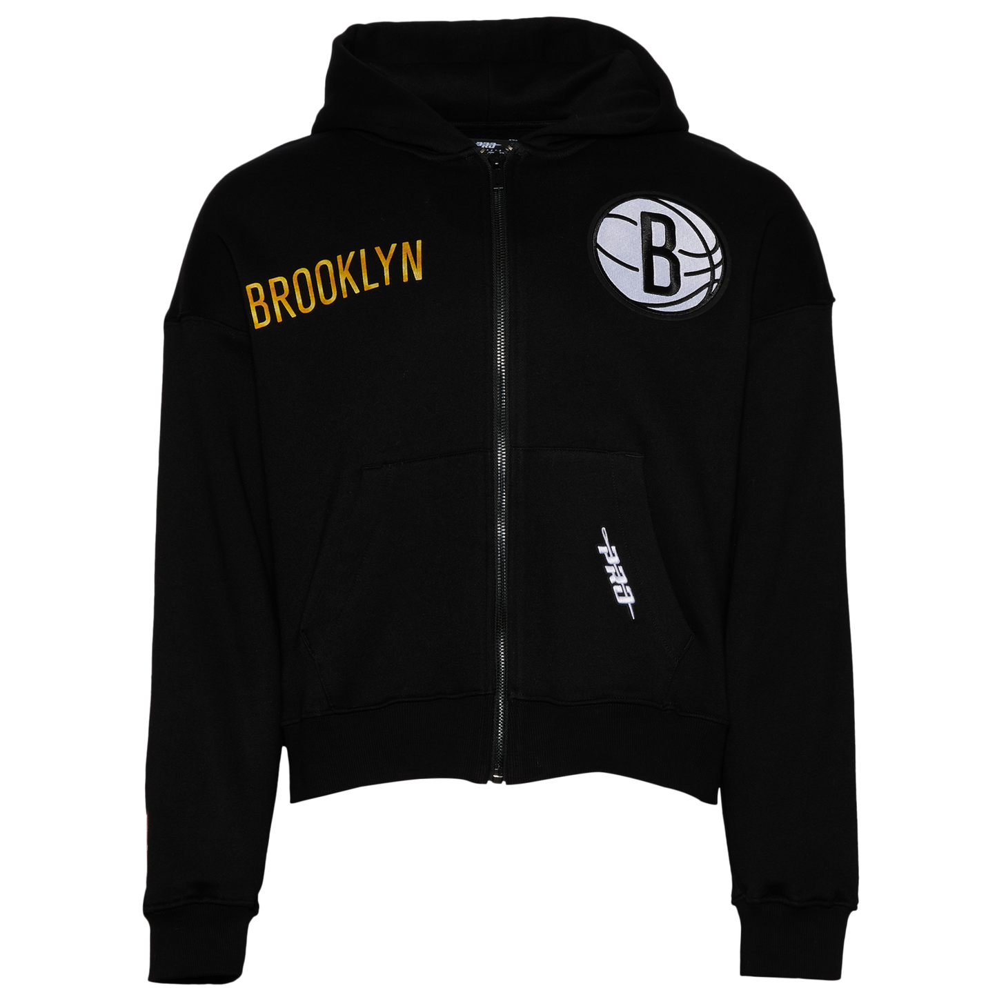 Pro Standard Nets Gold Hoops Pro Full-Zip Hoodie - Men's - Black/Multi