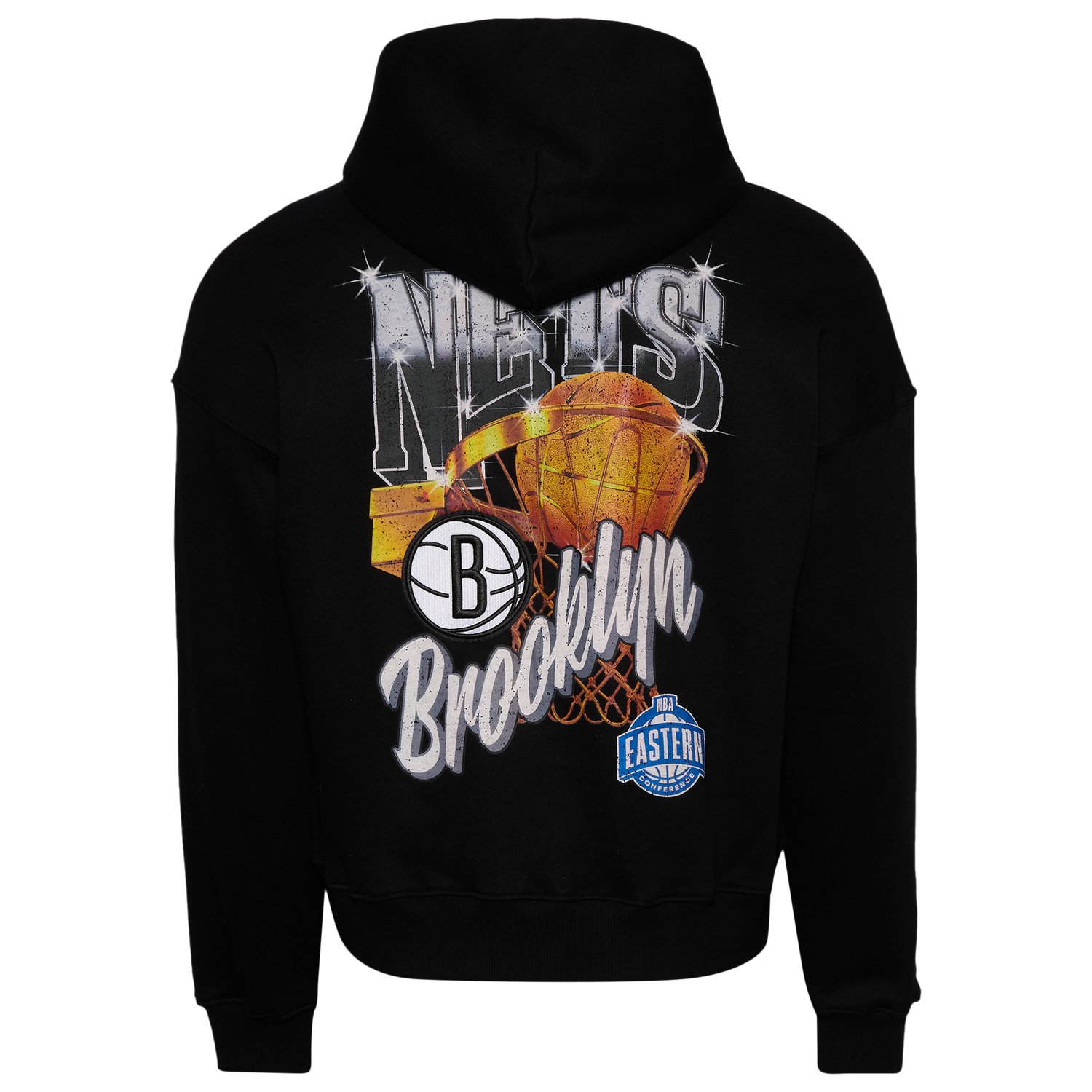 Pro Standard Nets Gold Hoops Pro Full-Zip Hoodie - Men's - Black/Multi