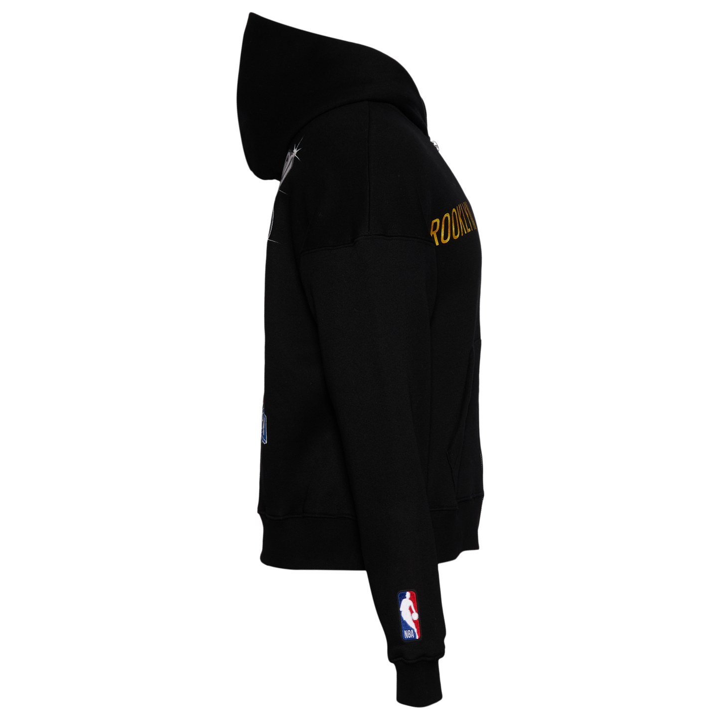Pro Standard Nets Gold Hoops Pro Full-Zip Hoodie - Men's - Black/Multi