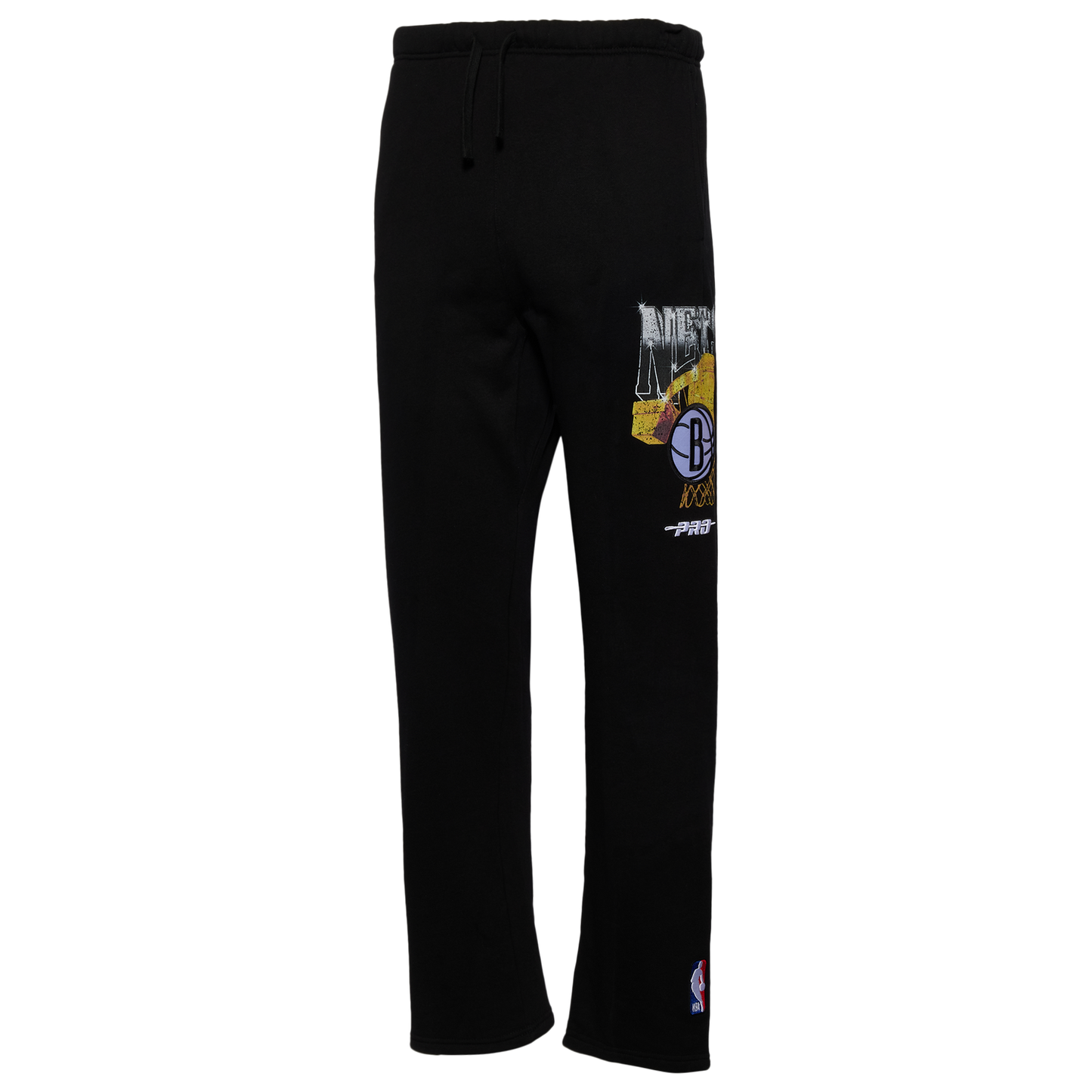 Pro Standard Nets Gold Hoops Straight Leg Sweatpants - Men's - Multi/Black