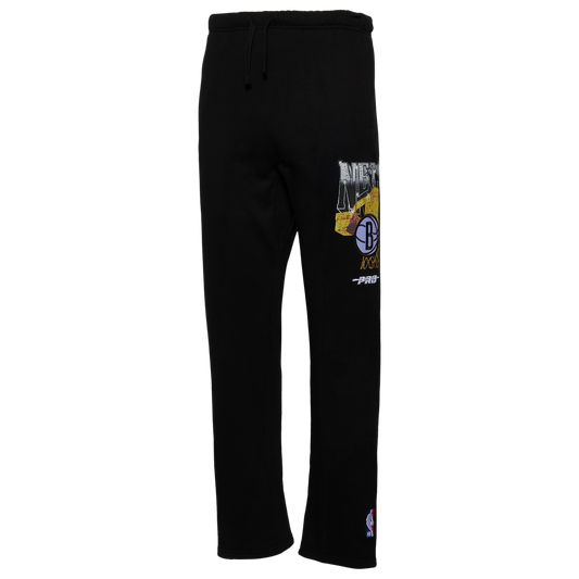 Pro Standard Nets Gold Hoops Straight Leg Sweatpants - Men's - Multi/Black