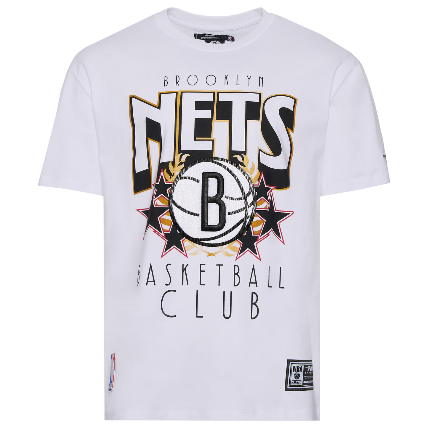 Pro Standard Brooklyn Nets Empire Pro Drop Shoulder T-Shirt - Men's - White/Multi