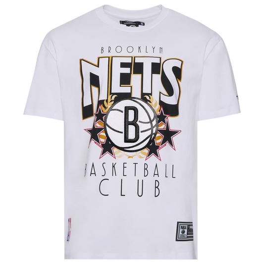 Pro Standard Brooklyn Nets Empire Pro Drop Shoulder T-Shirt - Men's - White/Multi
