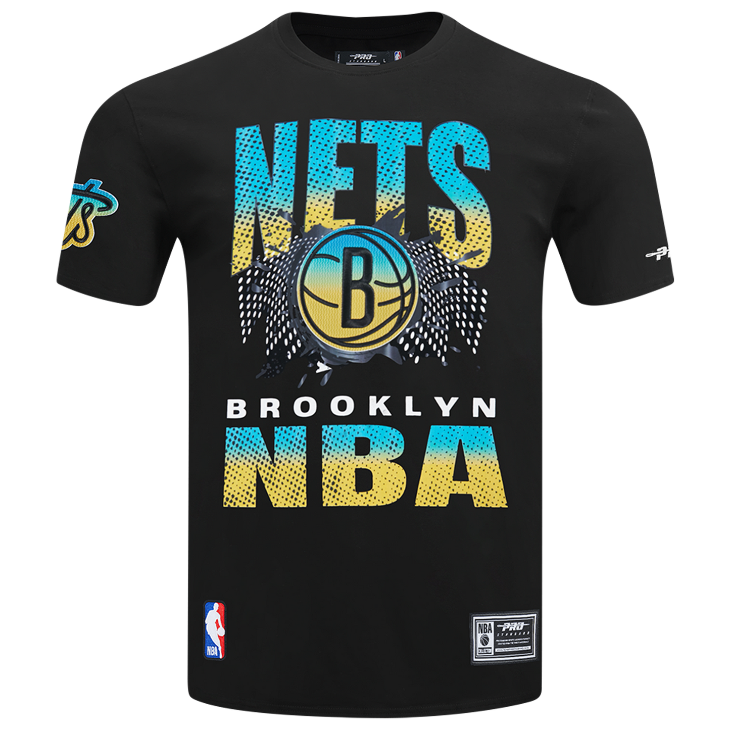 Pro Standard Brooklyn Nets Electric Blue S/S Flex T-Shirt - Men's - Black/Carolina