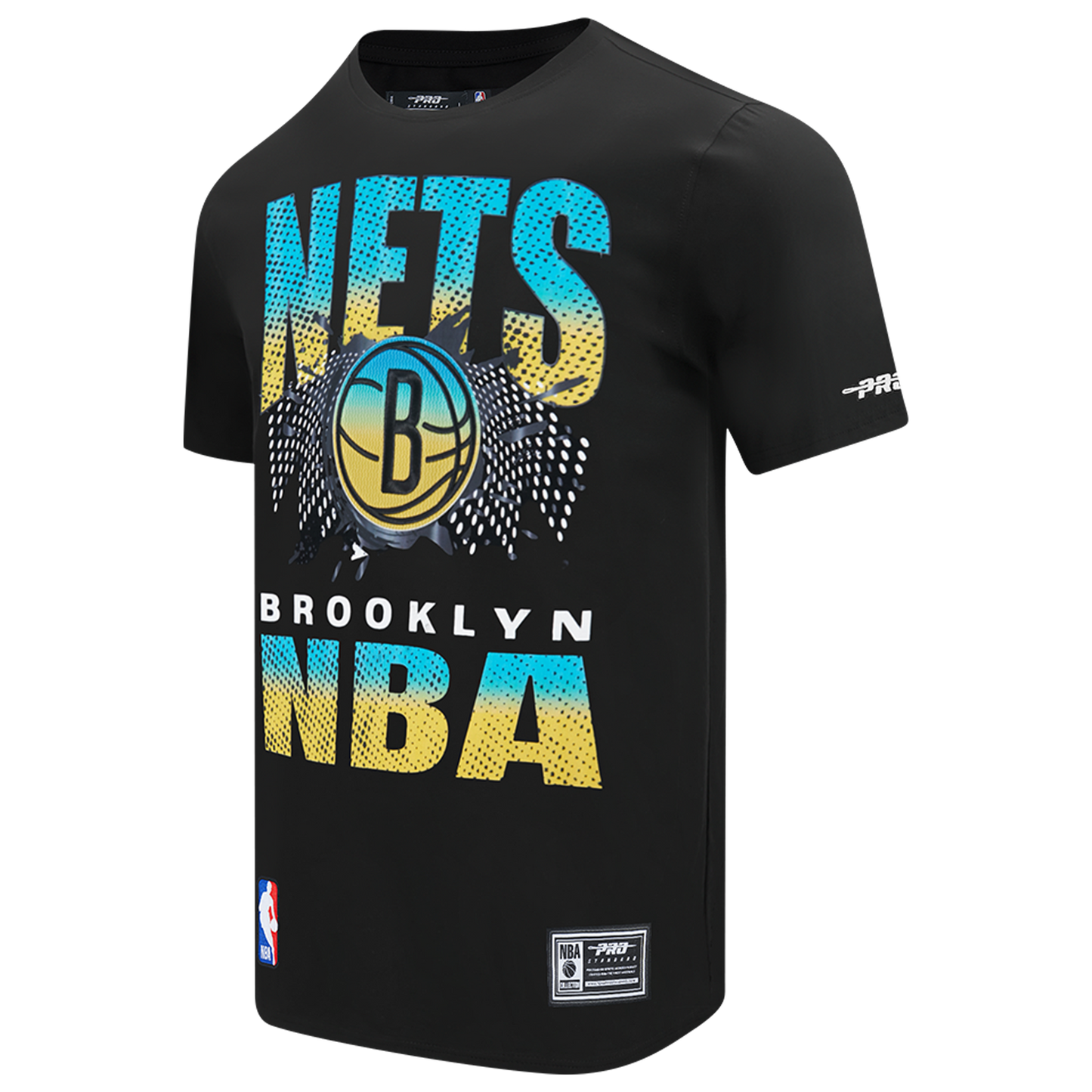 Pro Standard Brooklyn Nets Electric Blue S/S Flex T-Shirt - Men's - Black/Carolina