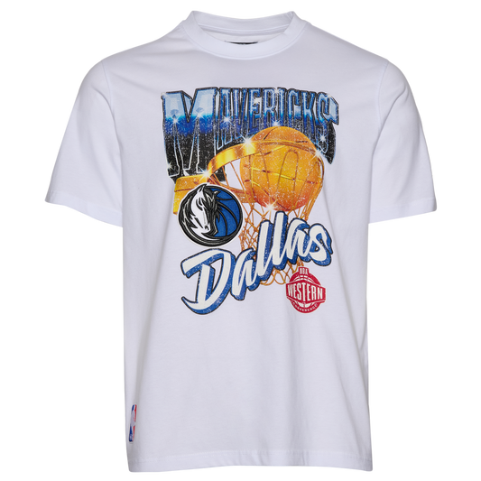 Pro Standard Mavericks Gold Hoops Short Sleeve Flex T-Shirt - Men's - White/Multi