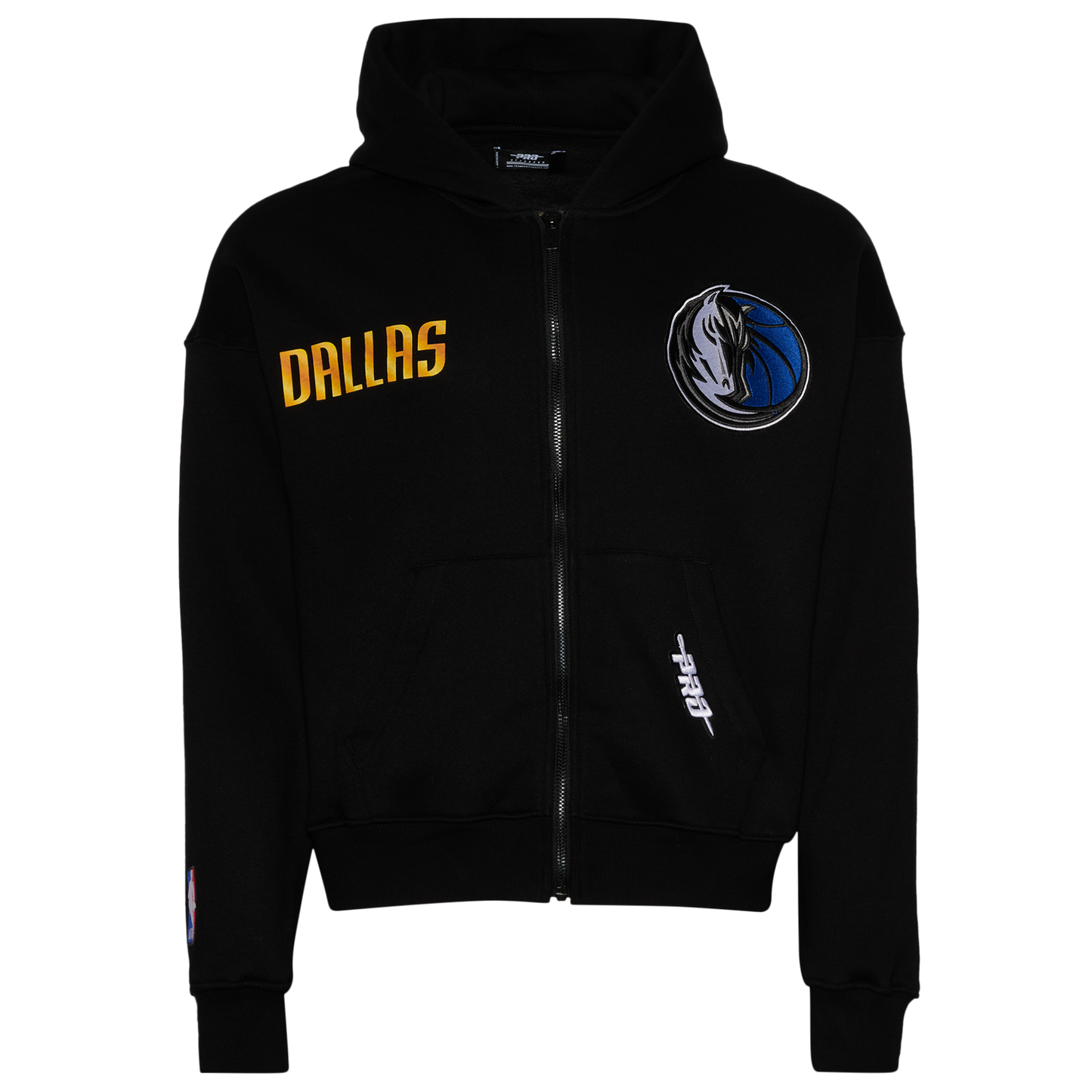 Pro Standard Mavericks Gold Hoops Pro Full-Zip Hoodie - Men's - Multi/Black