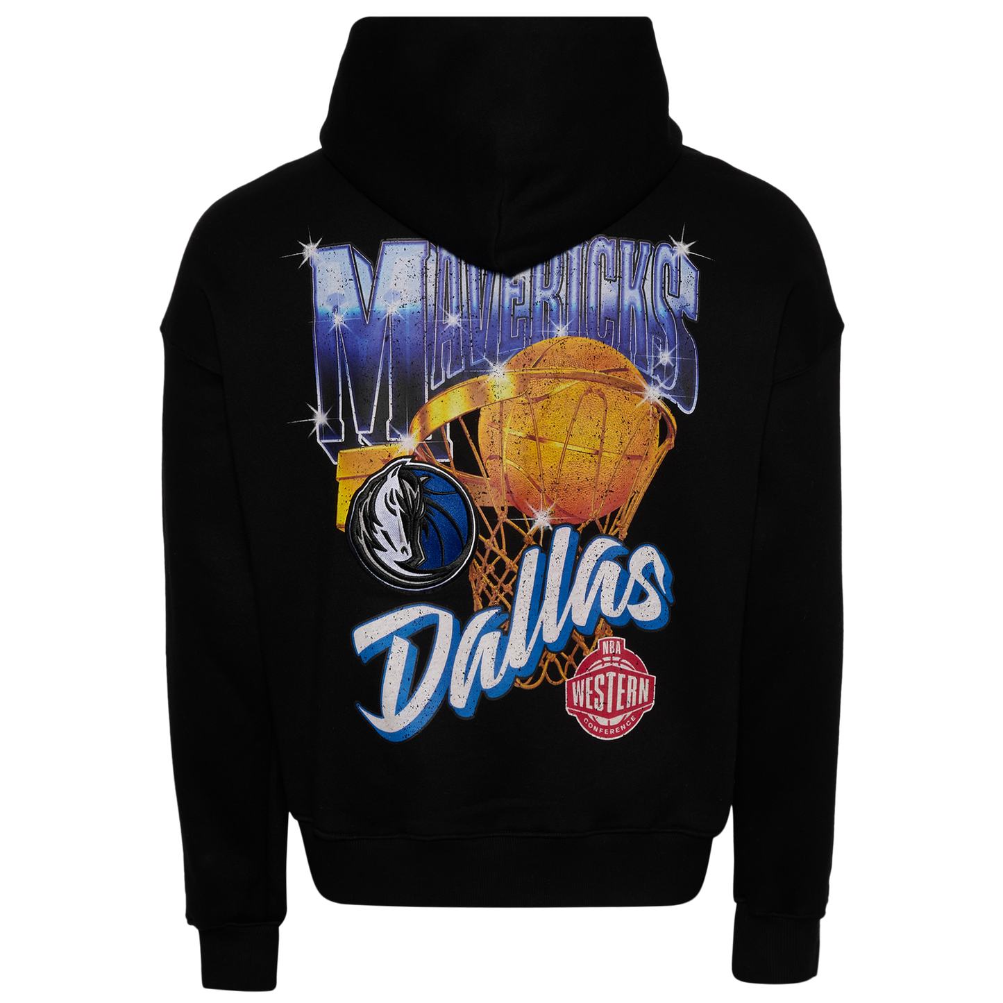 Pro Standard Mavericks Gold Hoops Pro Full-Zip Hoodie - Men's - Multi/Black