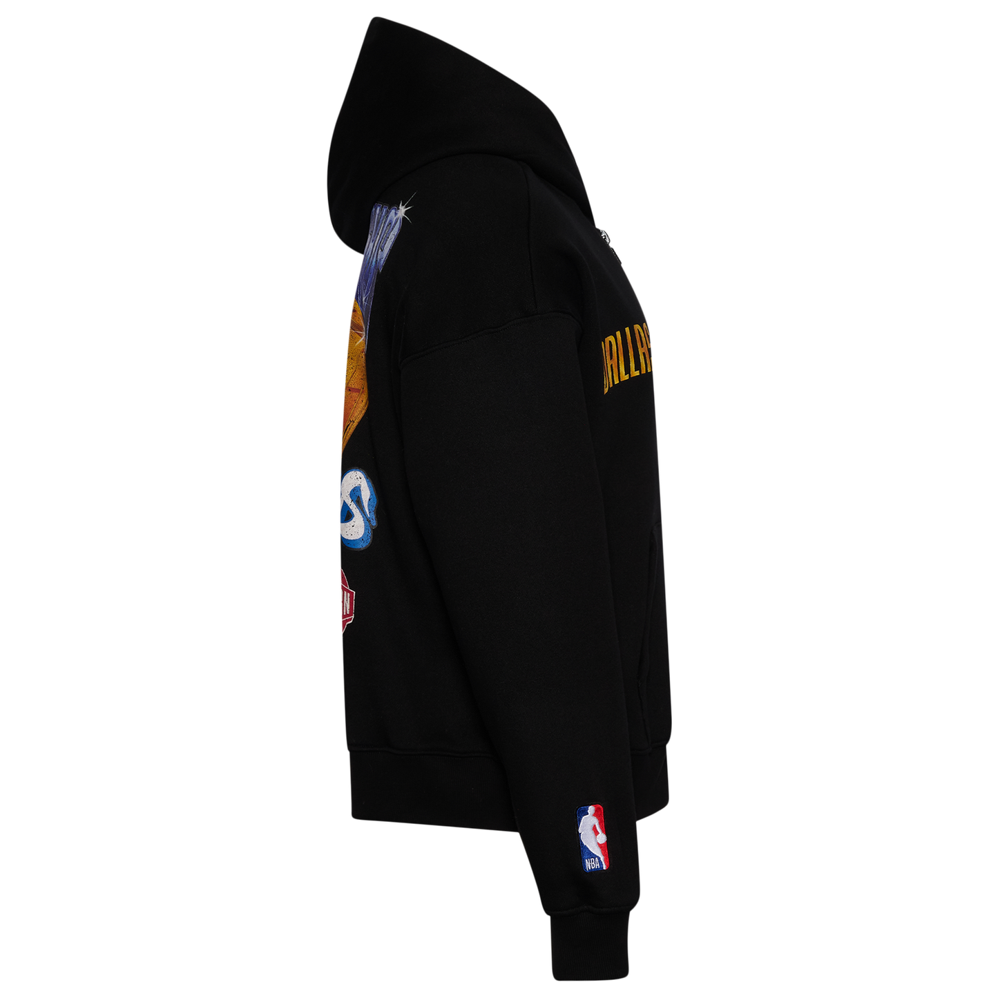 Pro Standard Mavericks Gold Hoops Pro Full-Zip Hoodie - Men's - Multi/Black