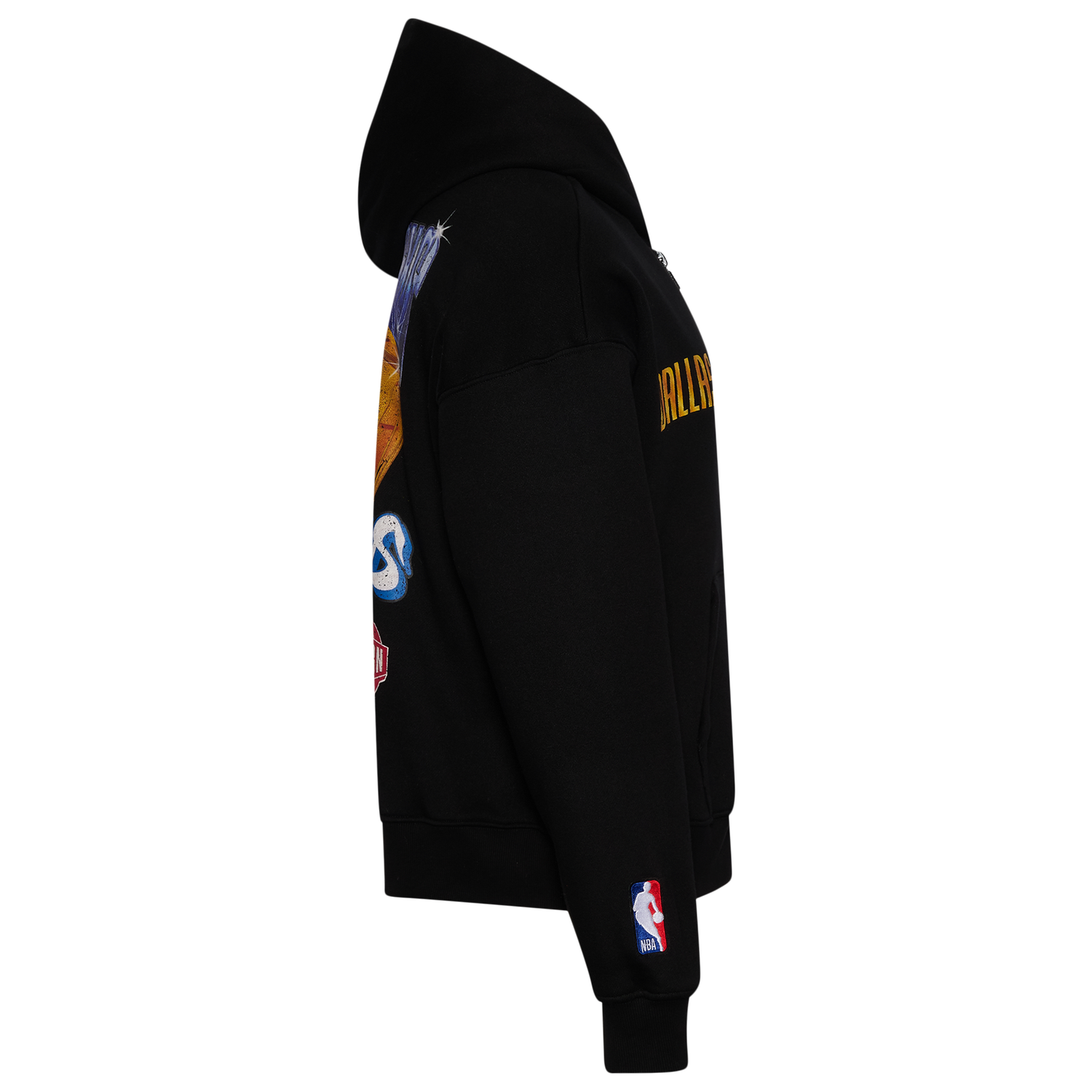Pro Standard Mavericks Gold Hoops Pro Full-Zip Hoodie - Men's - Multi/Black