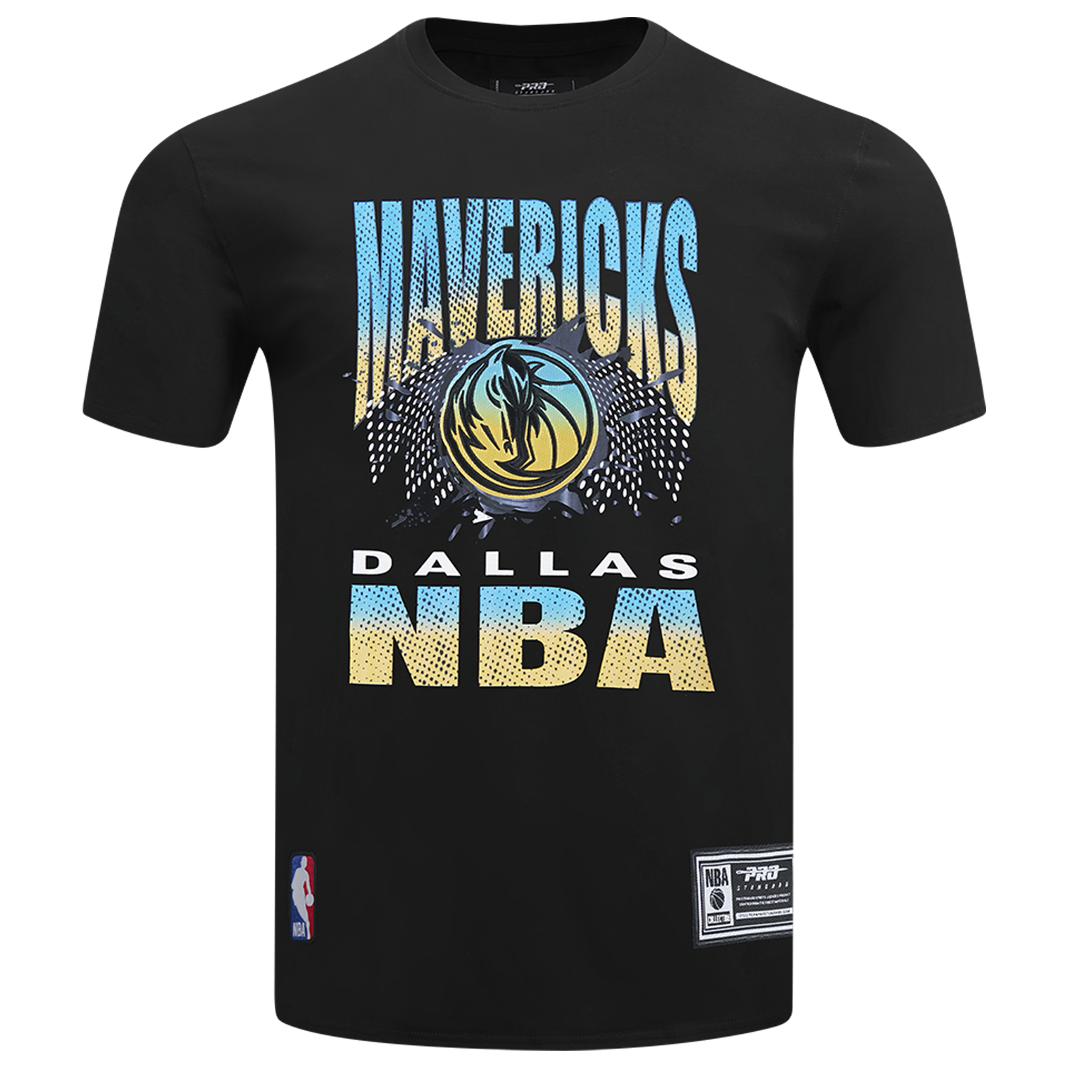 Pro Standard Dallas Mavericks Electric Blue S/S Flex T-Shirt - Men's - Black/Carolina