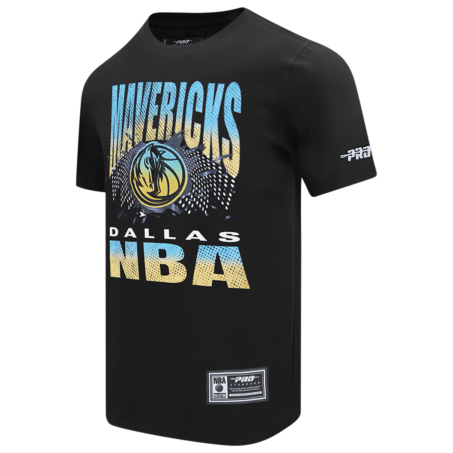 Pro Standard Dallas Mavericks Electric Blue S/S Flex T-Shirt - Men's - Black/Carolina