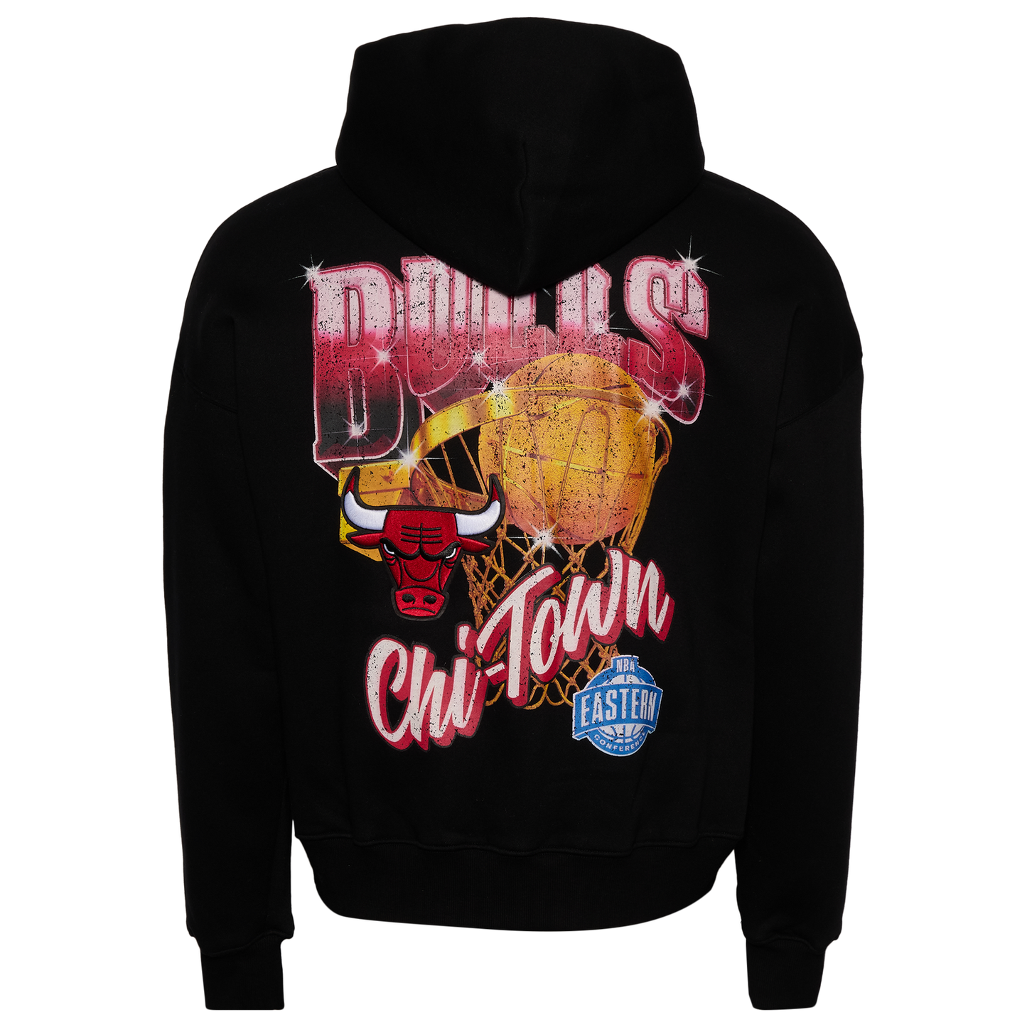 Pro Standard Bulls Gold Hoops Pro Full-Zip Hoodie - Men's - Black/Multi