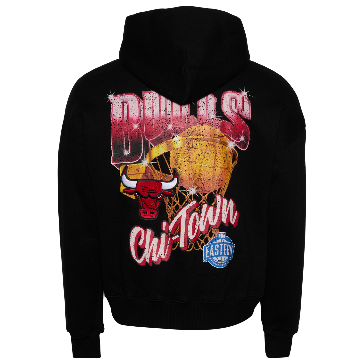 Pro Standard Bulls Gold Hoops Pro Full-Zip Hoodie - Men's - Black/Multi