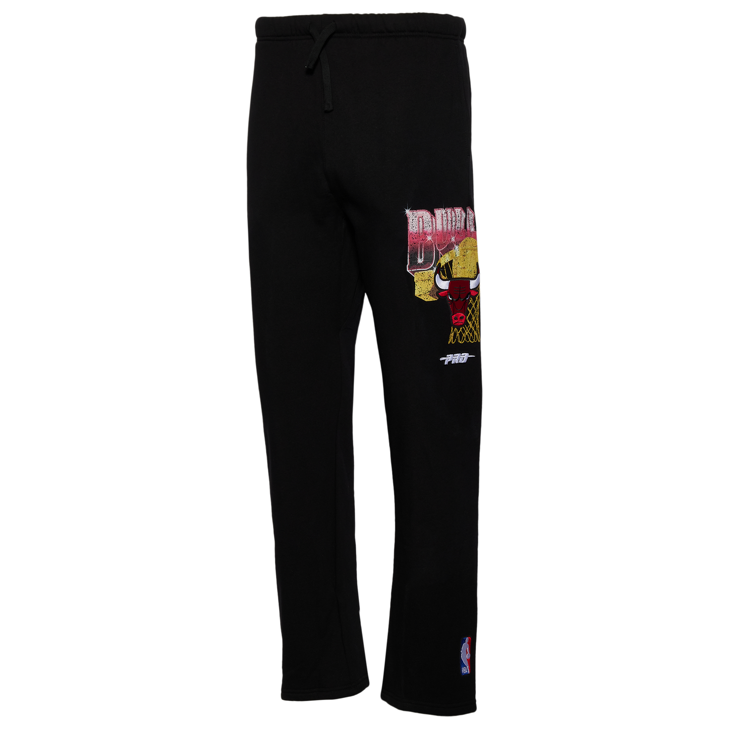 Pro Standard Bulls Gold Hoops Straight Leg Sweatpants - Men's - Multi/Black