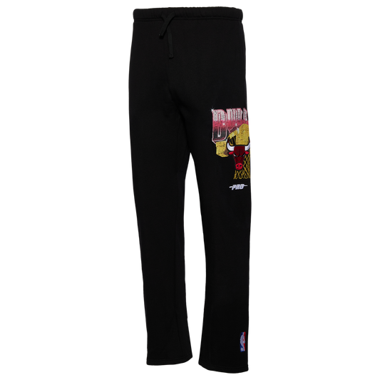 Pro Standard Bulls Gold Hoops Straight Leg Sweatpants - Men's - Multi/Black