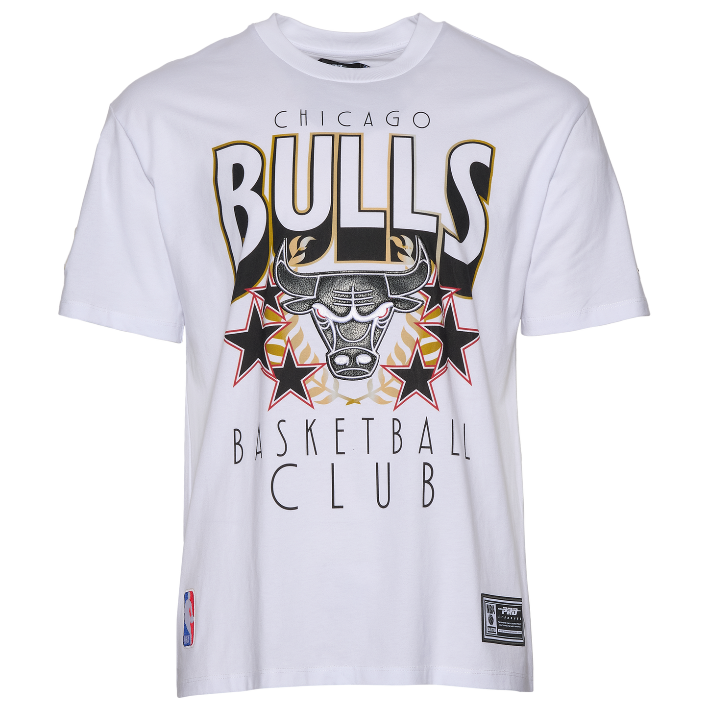Pro Standard Chicago Bulls Empire Pro Drop Shoulder T-Shirt - Men's - White/Multi