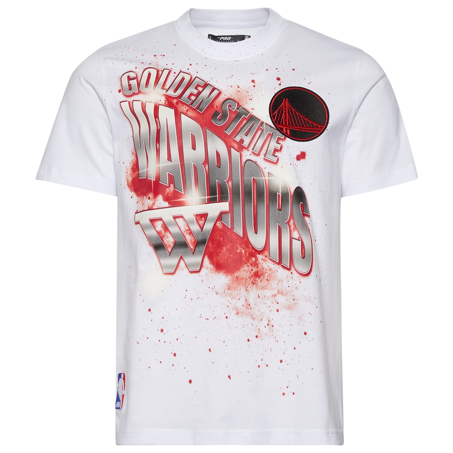 Pro Standard Warriors Red Chrome FC SS Flex T-Shirt - Men's - White