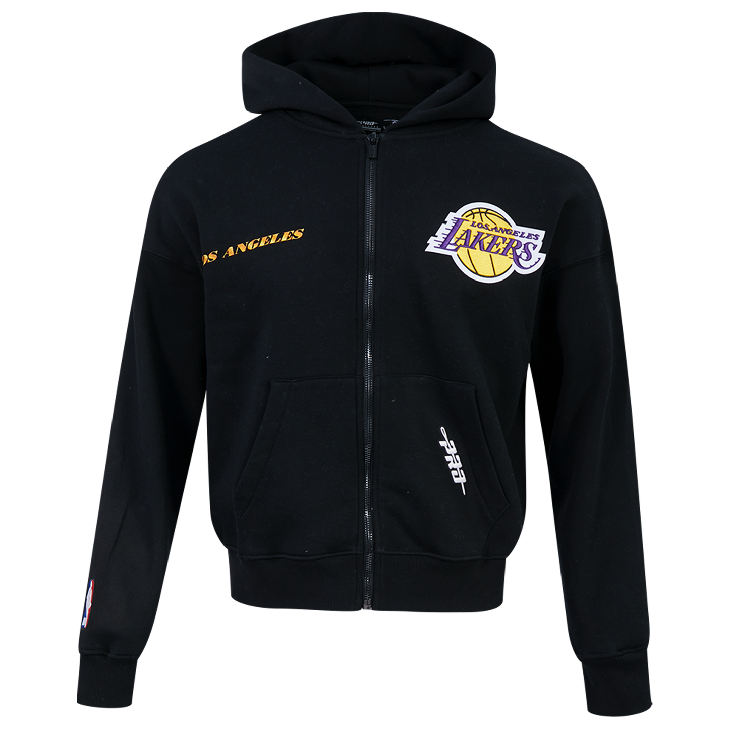 Pro Standard Lakers Gold Hoops Pro Full-Zip Hoodie - Men's - Black/Multi
